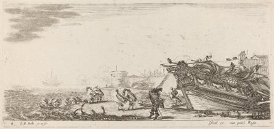 Windy Harbor, 1644 by Stefano della Bella