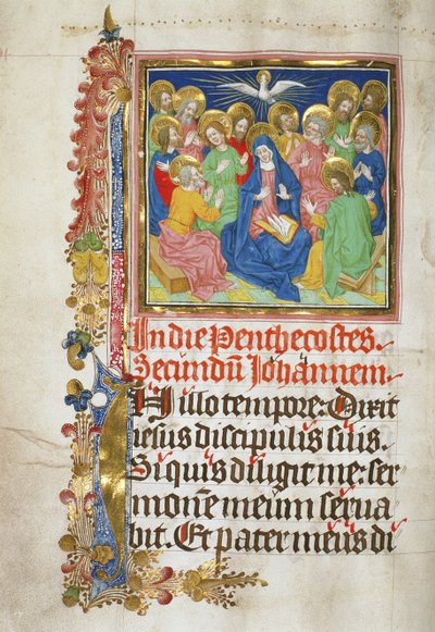 The Descent of the Holy Spirit, 1450-1500 by Stephan Lochner