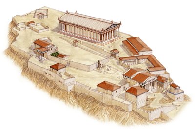 The Acropolis, Athens, c.421BC-380BC by Stephen Conlin