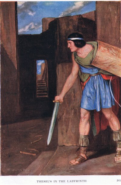 Theseus and the labyrinth by Stephen Reid