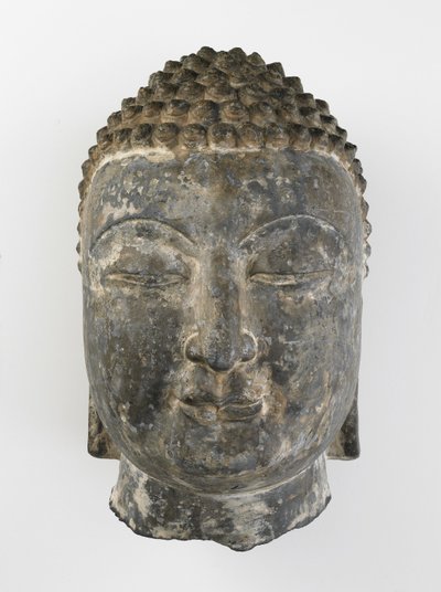 Colossal Head of Buddha by Sui Dynasty Chinese School
