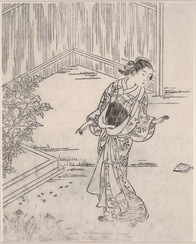 Geisha in Summer by Sukenobu Nishikawa