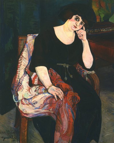 Portrait of Madame Zamaron by Marie Clementine (Suzanne) Valadon