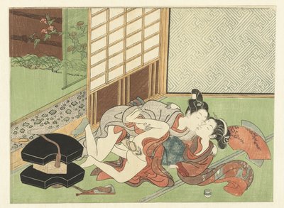 Lovers on Tatami Mats by Suzuki Harunobu