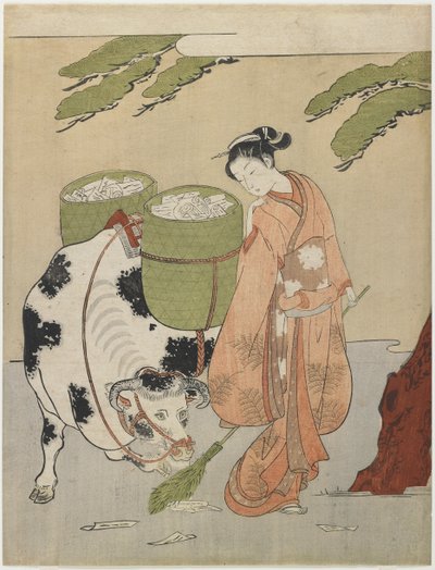 Mitate of an Oxherder, c. 1767 by Suzuki Harunobu