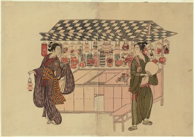 The Lantern Shop by Suzuki Harunobu