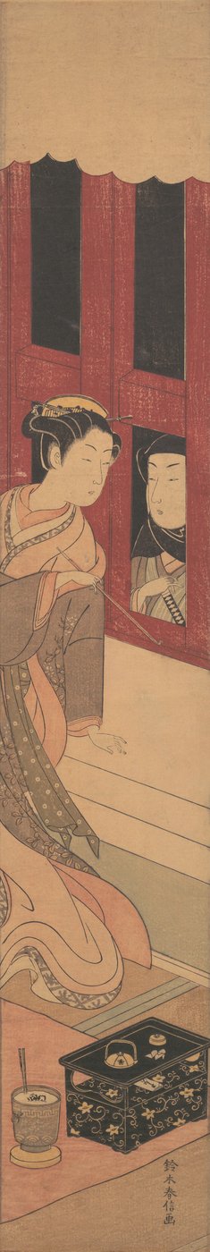 The Man Outside by Suzuki Harunobu