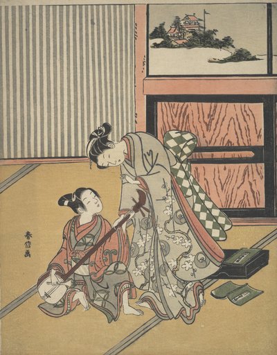 The Music Lesson by Suzuki Harunobu