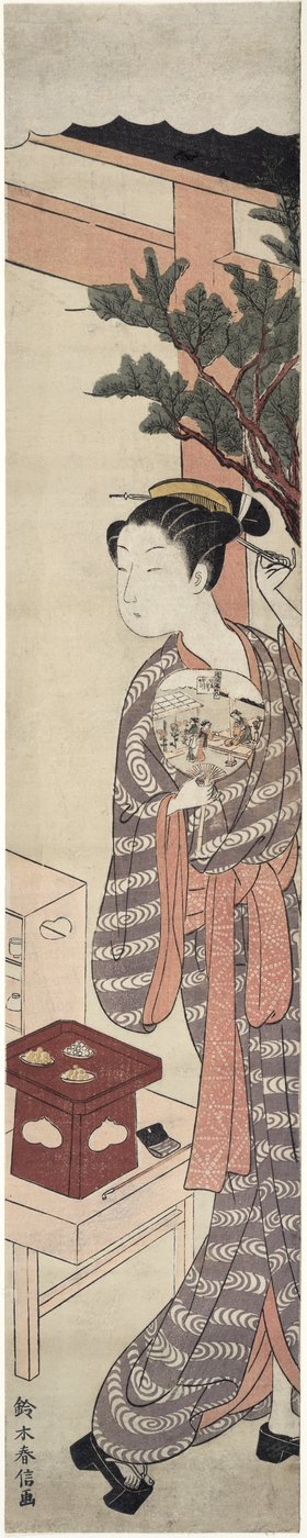 The Tea Stall - Kagiya Osen by Suzuki Harunobu
