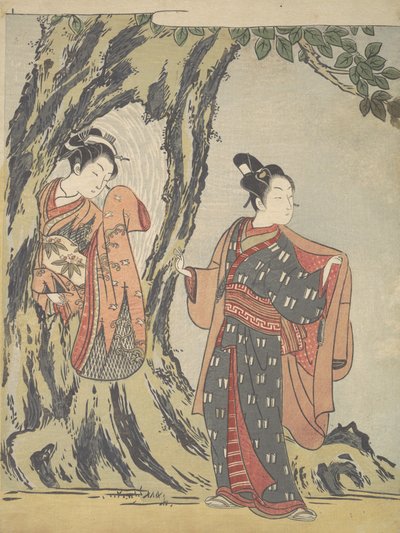 Two Young People, 1725-1770 by Suzuki Harunobu