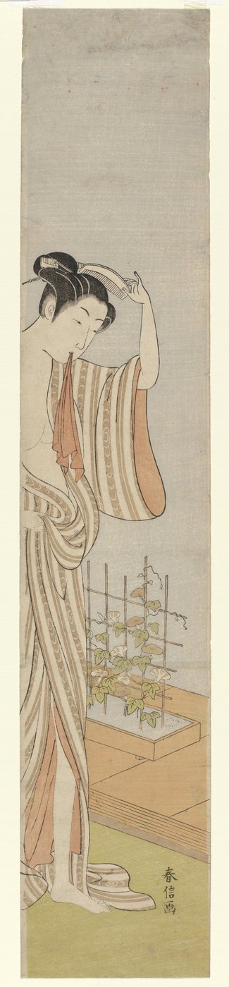 Woman After Her Bath by Suzuki Harunobu
