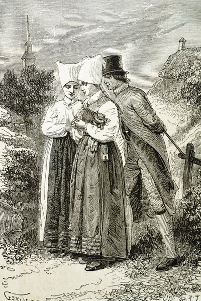 People with Typical Clothing by Swedish School