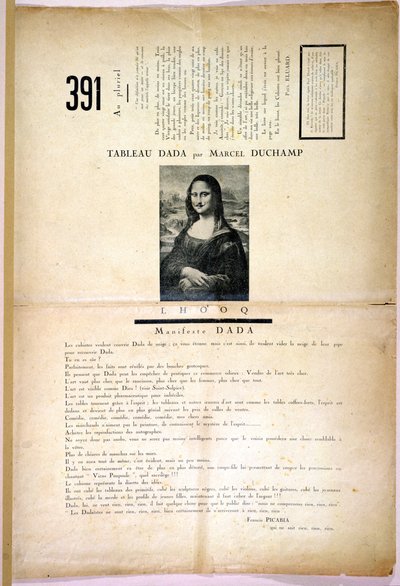 Dada Revue 391, no.8, Zurich, February 1919 by Swiss School