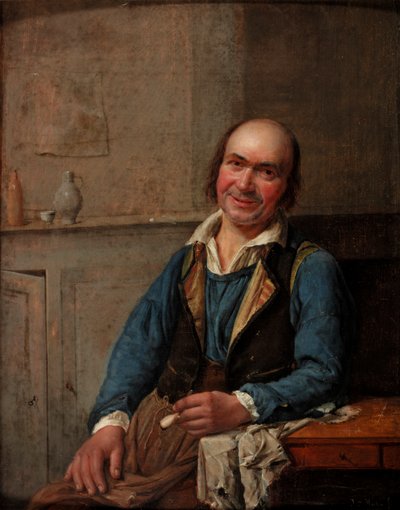 Portrait of a Man Smiling by T.F. Hutten