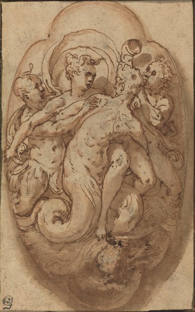Mythological Figures by Taddeo Zuccaro