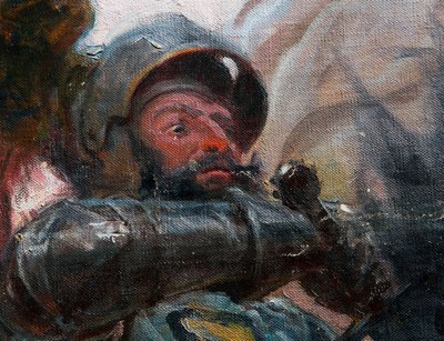 The Battle of Grunwald (detail) by Tadeusz Popiel