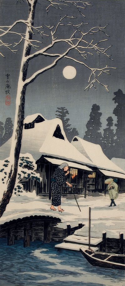 Moonlight on Snow by Takahashi Hiroaki