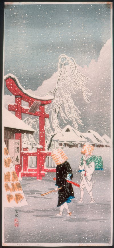 Okabe in the Snow by Takahashi Hiroaki