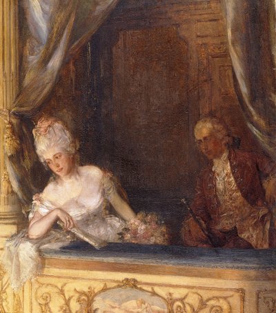 A Box at Old Drury Lane by Talbot Hughes