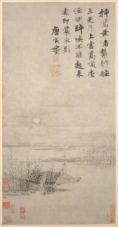 Drunken Fisherman by a Reed Bank by Yin Tang