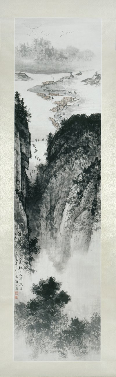 River Landscape, 1965 by Tao Yiqing