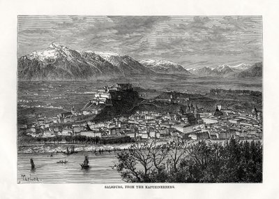 Salzburg, from the Kapuzinerberg, Austria, 19th century by Taylor