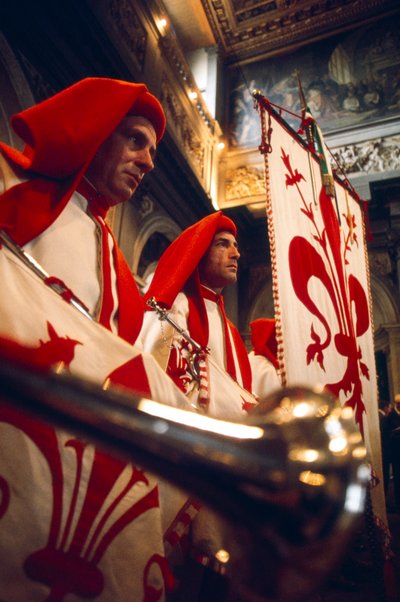 Trumpeters Playing at Ceremony, Florence by Ted Spiegel