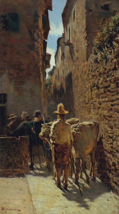 Livestock Market by Telemaco Signorini