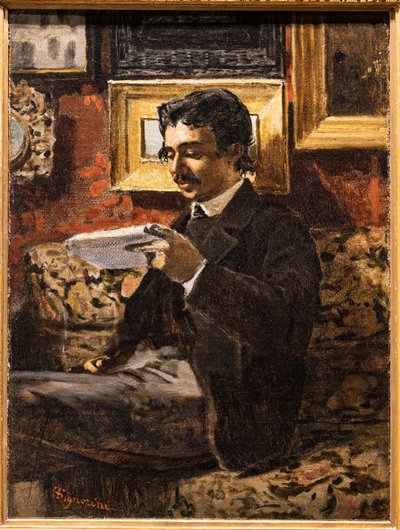 Reading Man by Telemaco Signorini