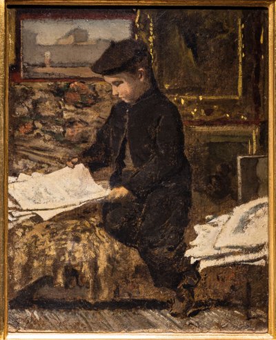 The Little Art Amateur by Telemaco Signorini