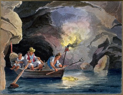 Night fishing by Teodoro Guglielmo Witting