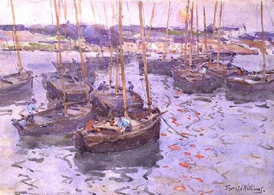 Boats in the Harbour by Terrick Williams