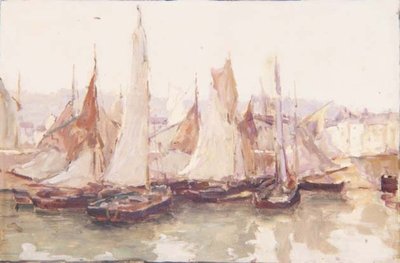 In the Harbour, Honfleur by Terrick Williams
