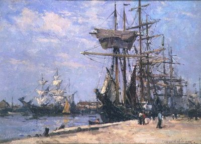 Shipping in Poole Harbour by Terrick Williams