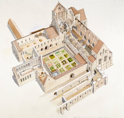 Buildwas Abbey, 12th Century, c1990-2010 by Terry Ball