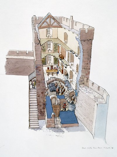 Etal Castle by Terry Ball