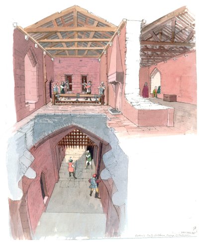 Goodrich Castle, c12th century, 1990-2010 by Terry Ball