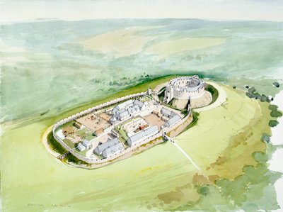 Restormel Castle, 14th Century, c1990-2010 by Terry Ball