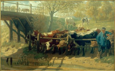 Thirsty Cows by Teutwart Schmitson