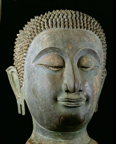 Head of a Giant Buddha by Thai