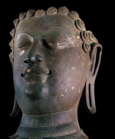 Giant Buddha head, Lanna style by Thai School