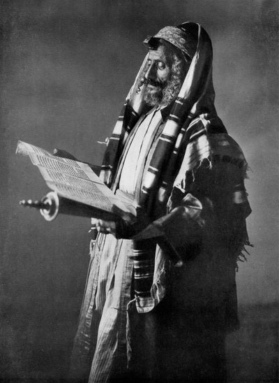 Rabbi Reading the Law by The American Colony