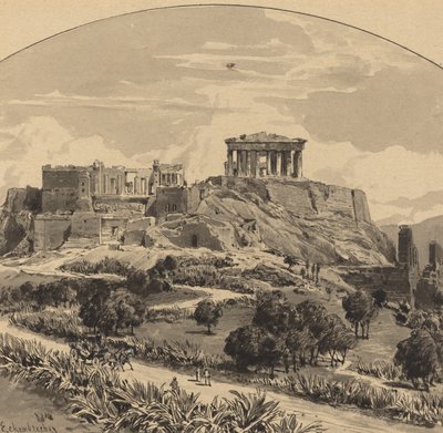 The Acropolis from the West by Themistocles von Eckenbrecher