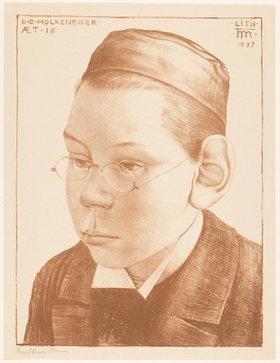 Portrait of Bernard Molkenboer by Theo Molkenboer
