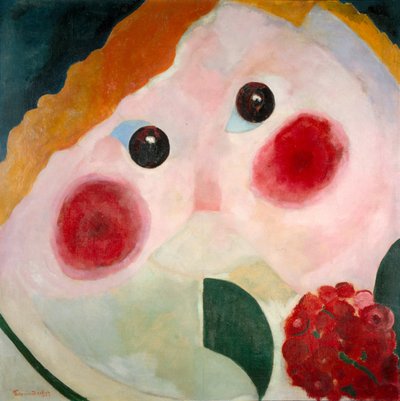 Girl with Ranunculus by Theo van Doesburg