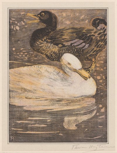 Two Ducks by Theo van Hoytema (signed by artist)
