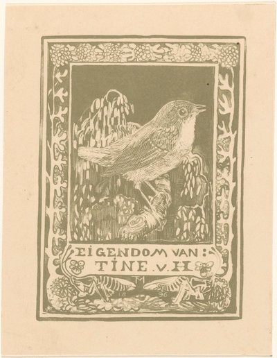 Ex Libris of Tine van Hoytema by Theo van Hoytema