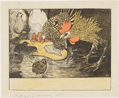 Roosters and Chicks by Theo van Hoytema