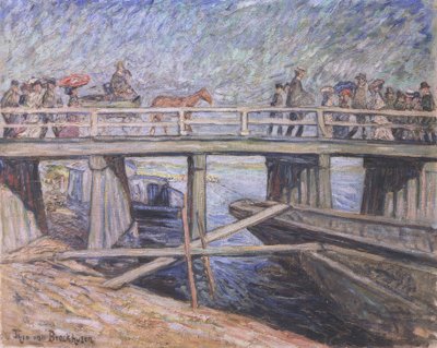 Wooden Bridge in Baumgartenbrück by Theo von Brockhusen