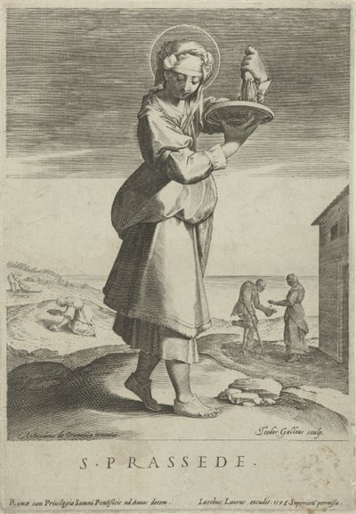 Saint Praxedes by Theodoor Galle